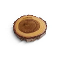 Natural Wood 4" Circular Coasters